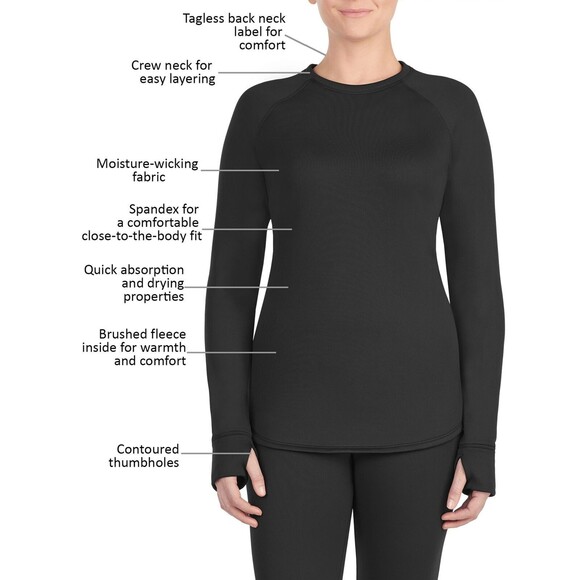 Cuddl Duds ClimateRight Aerowarm Thermal Guard Base Layer Top & Leggings Set XS - Picture 9 of 14